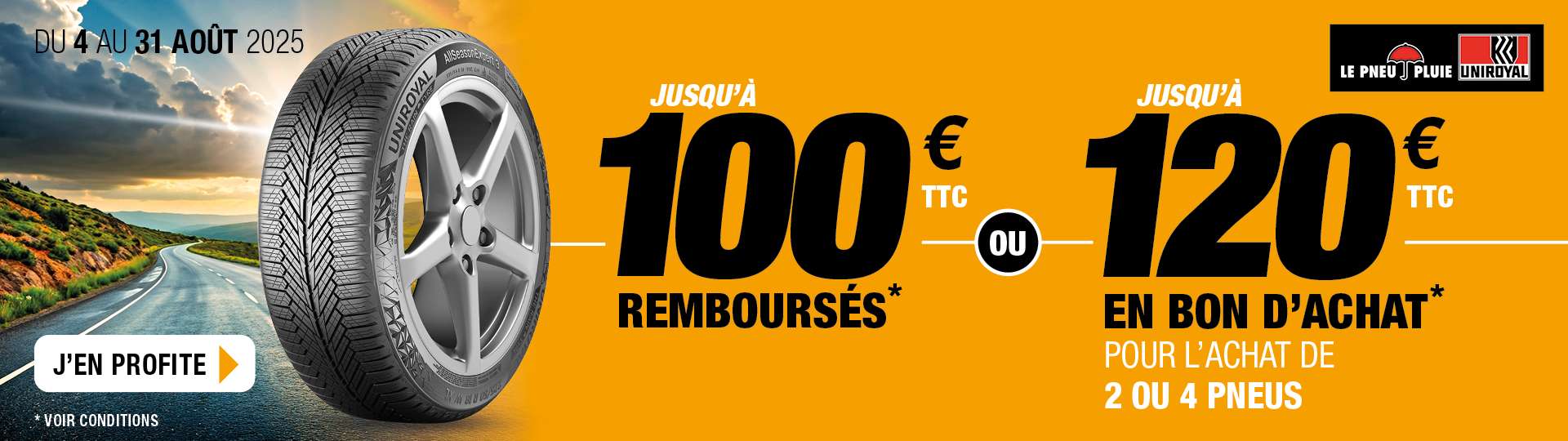 promo pneu uniroyal
